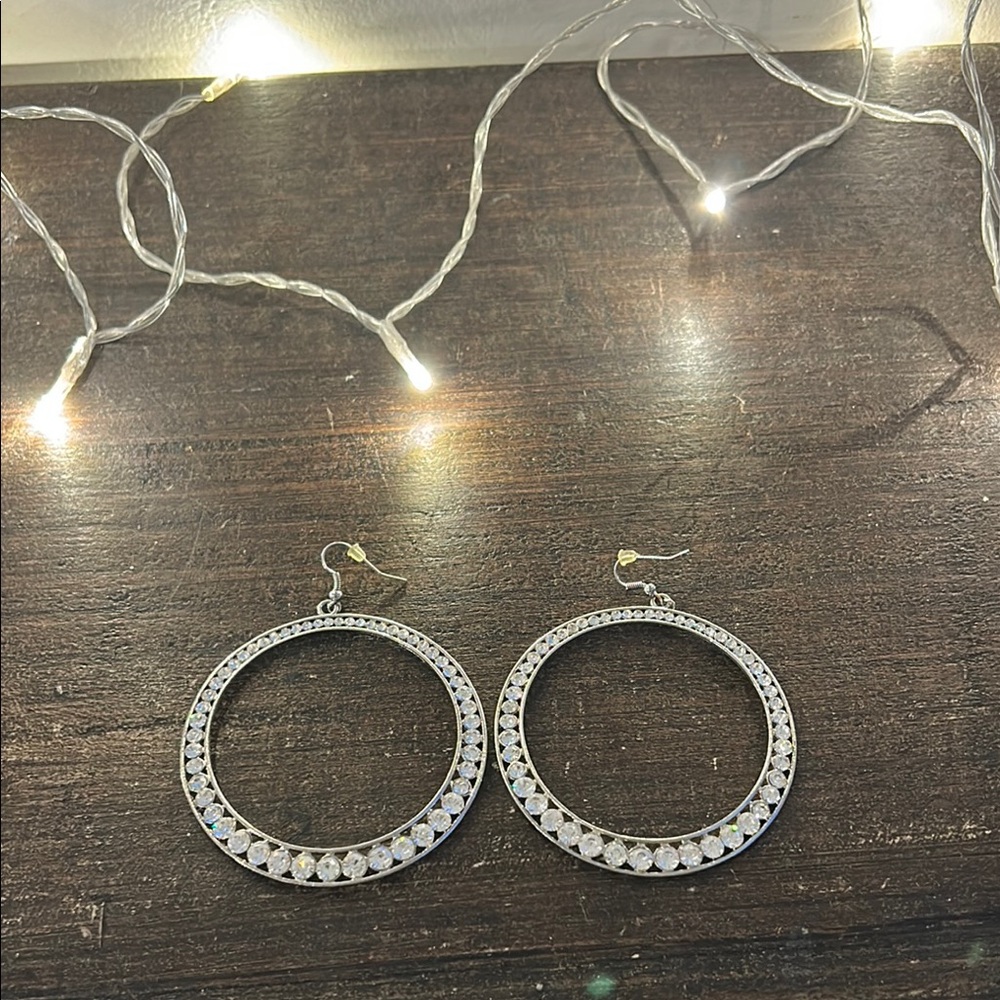 Elegant Silver Hoop Earrings